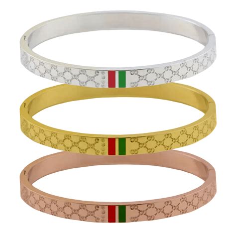 gucci rubber wristband|gucci bangle bracelet sale.